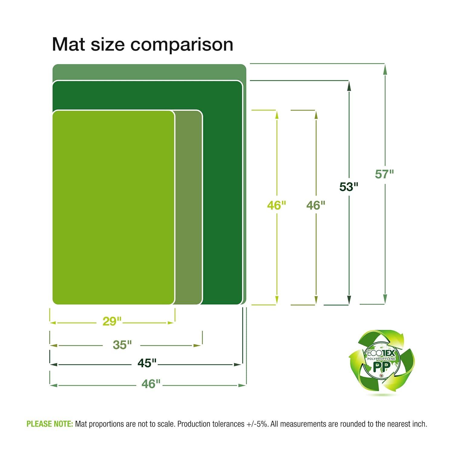 Floortex® Cleartex  Revolutionmat Polypropylene Rectangular Chair Mat for Carpets