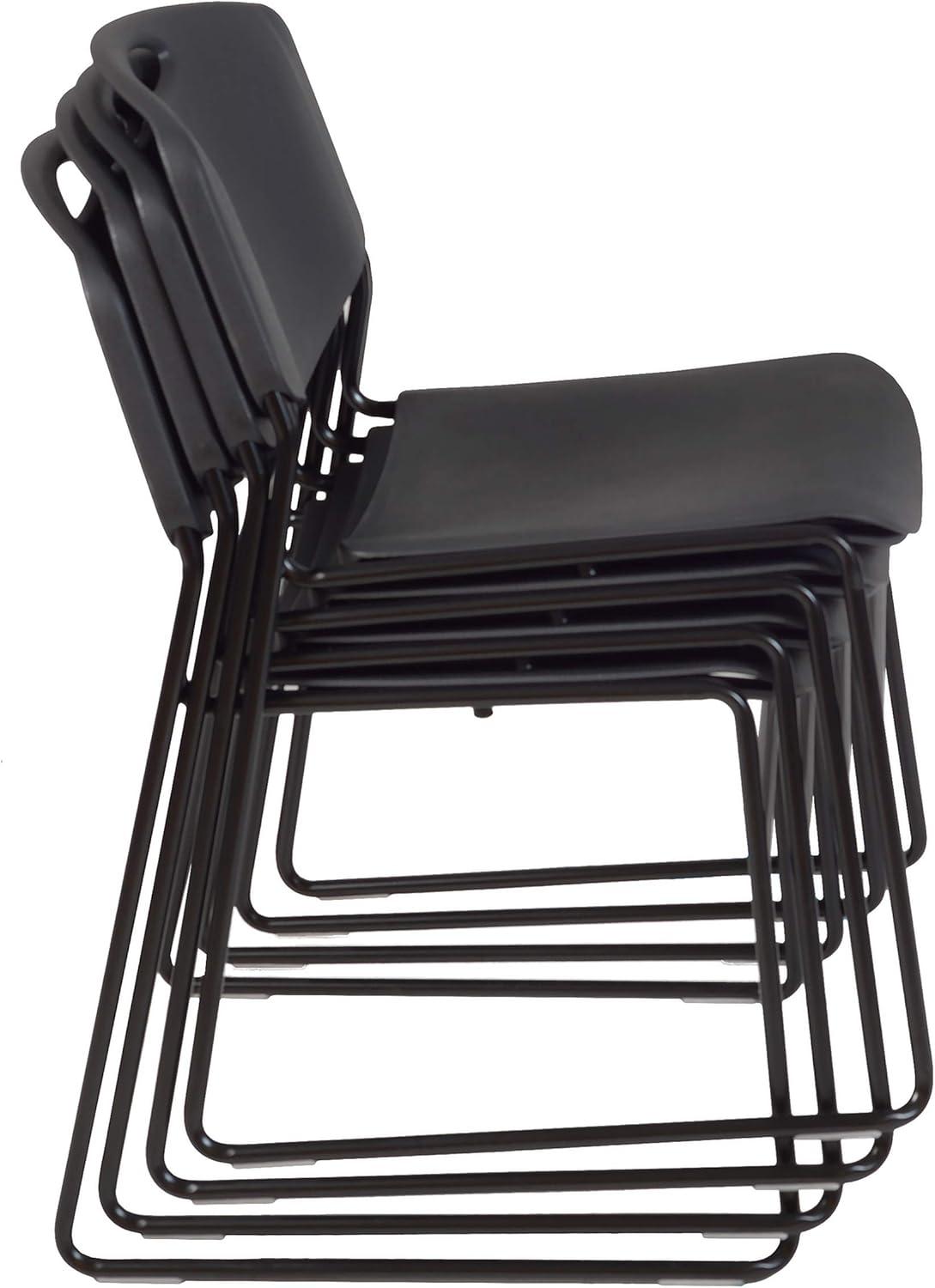 Regency  Zeng Stack Chair, Black - Pack of 4