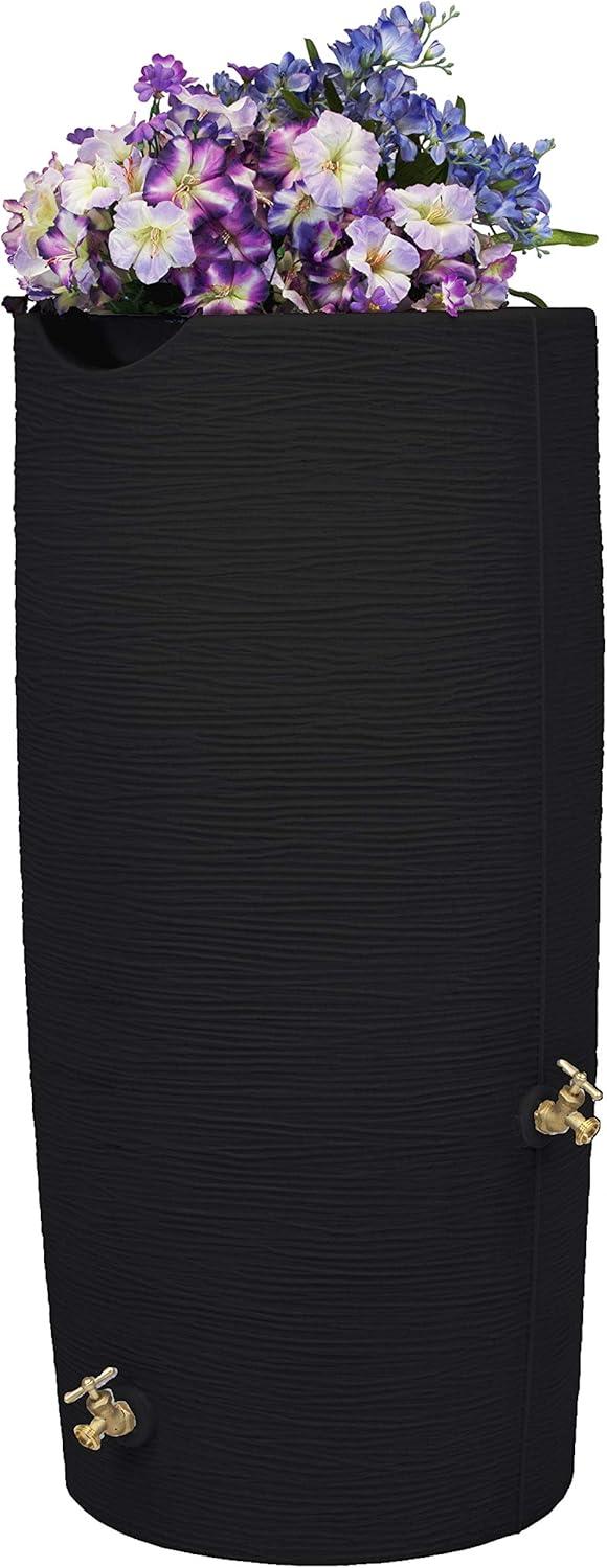 Good Ideas Good Ideas 50 Gallons Plastic Drainable Dual Overflow Planter Rain Barrel