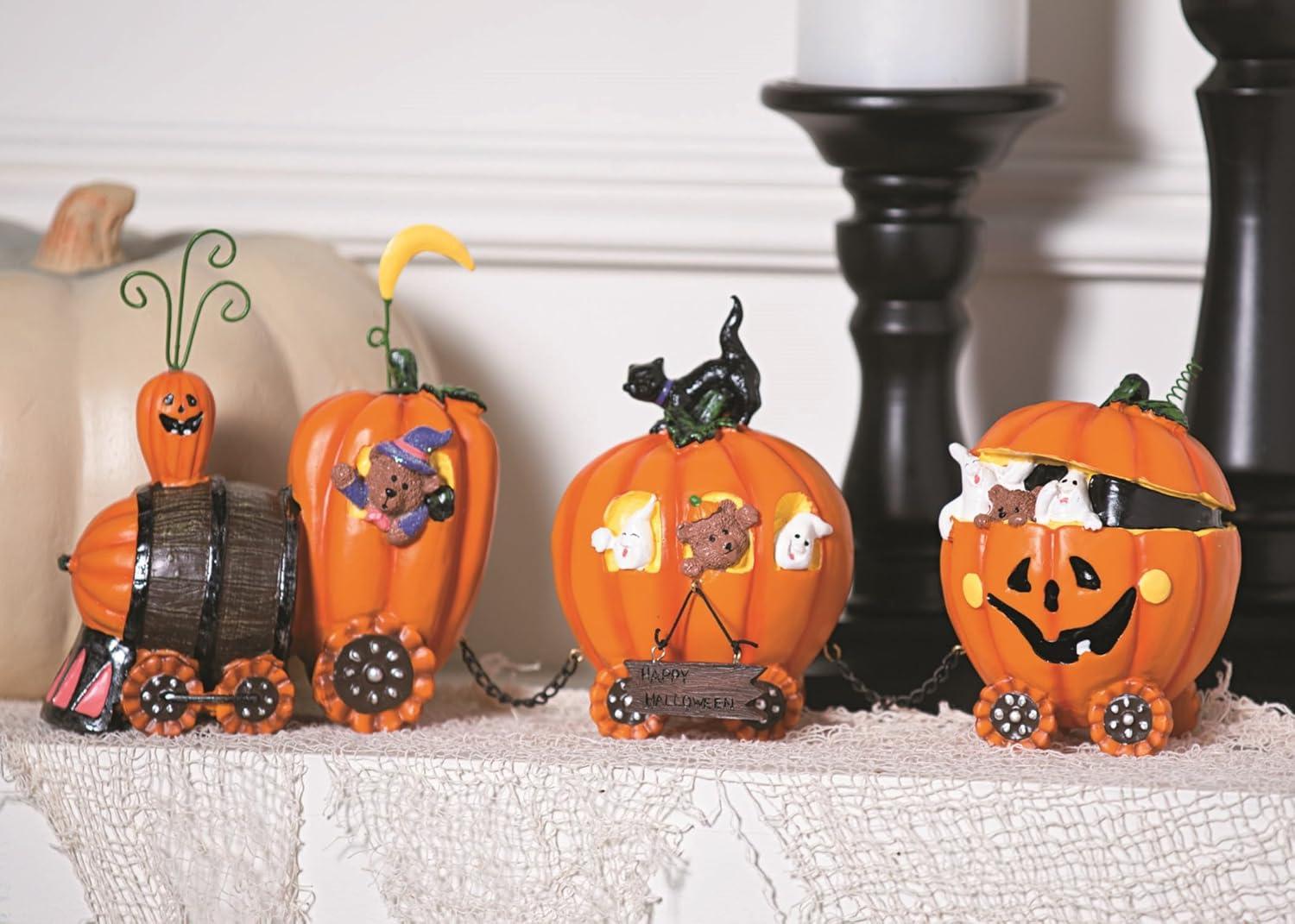 Pumpkin Express Train, Halloween, Thanksgiving, Fall, Autumn, Home Decor
