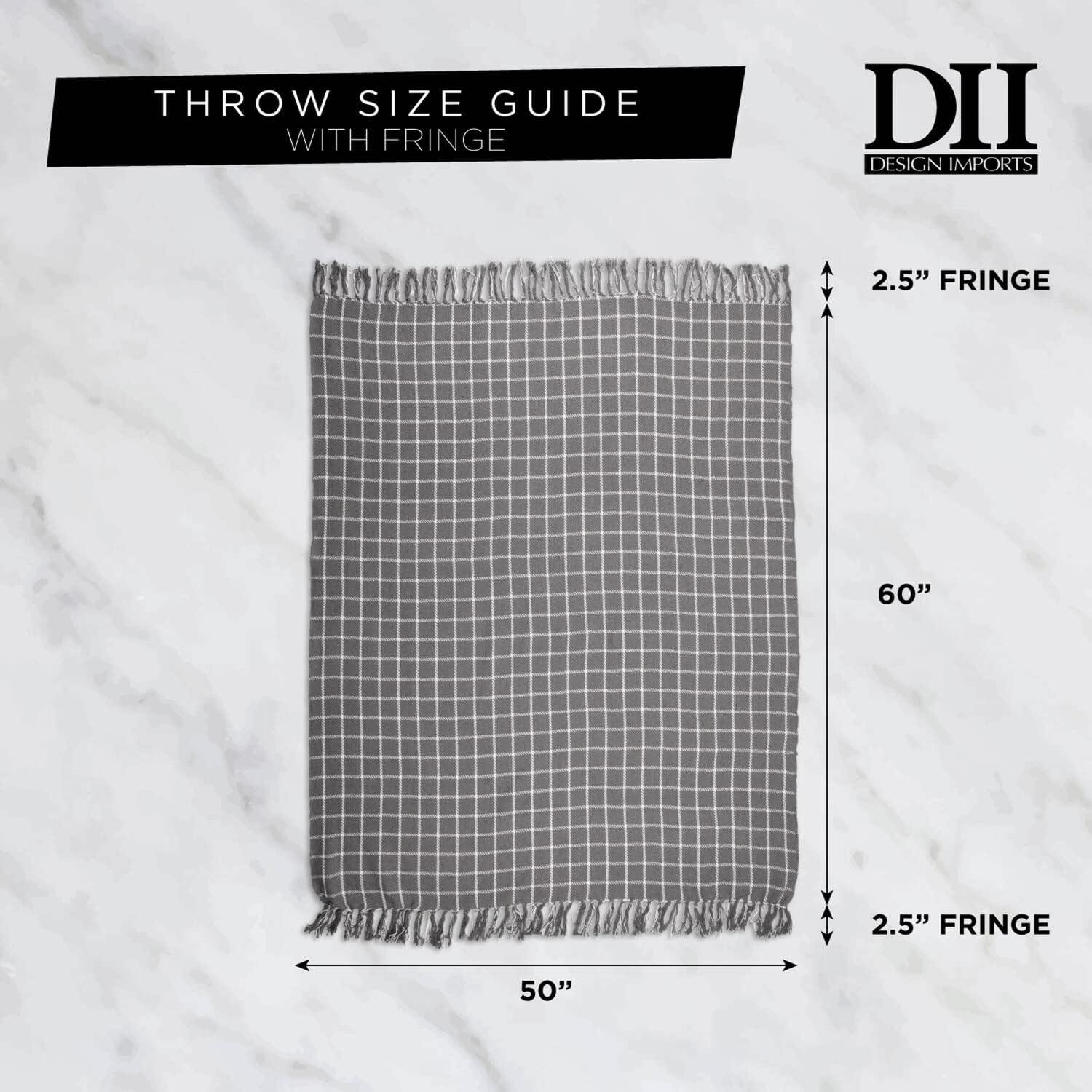 Design Imports Dll Hand Woven Throw Blanket