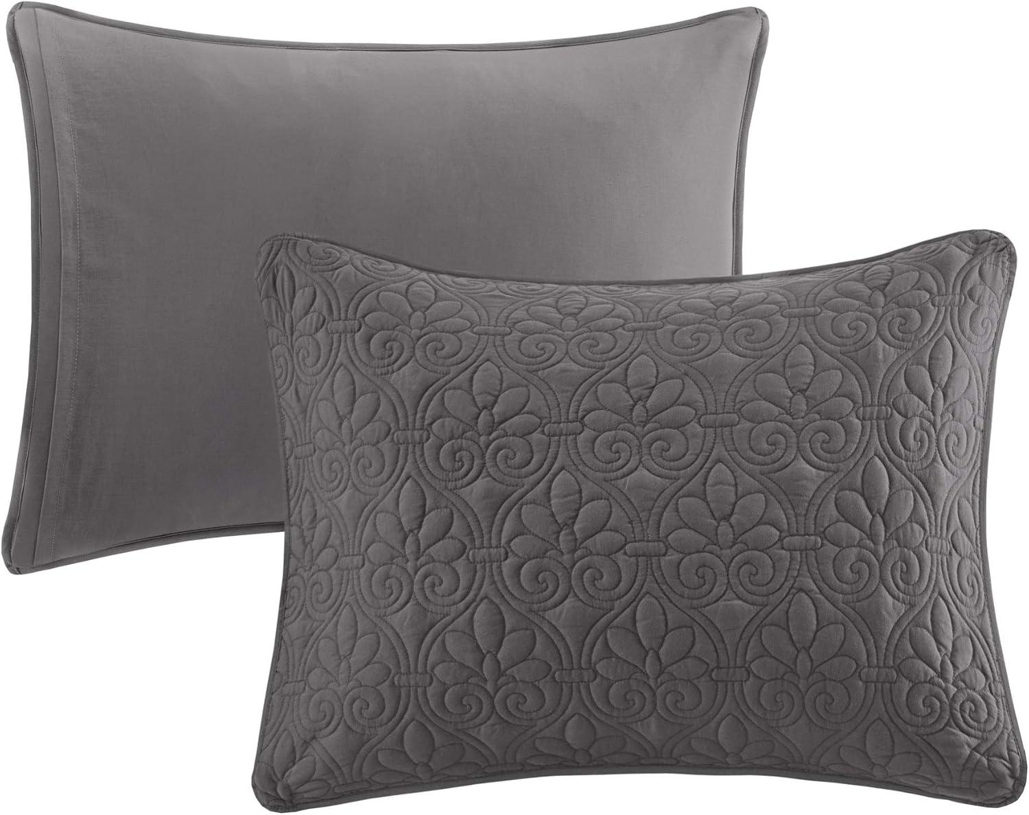 Madison Park Quebec 3 Piece Split Corner Pleated Quilted Bedspread