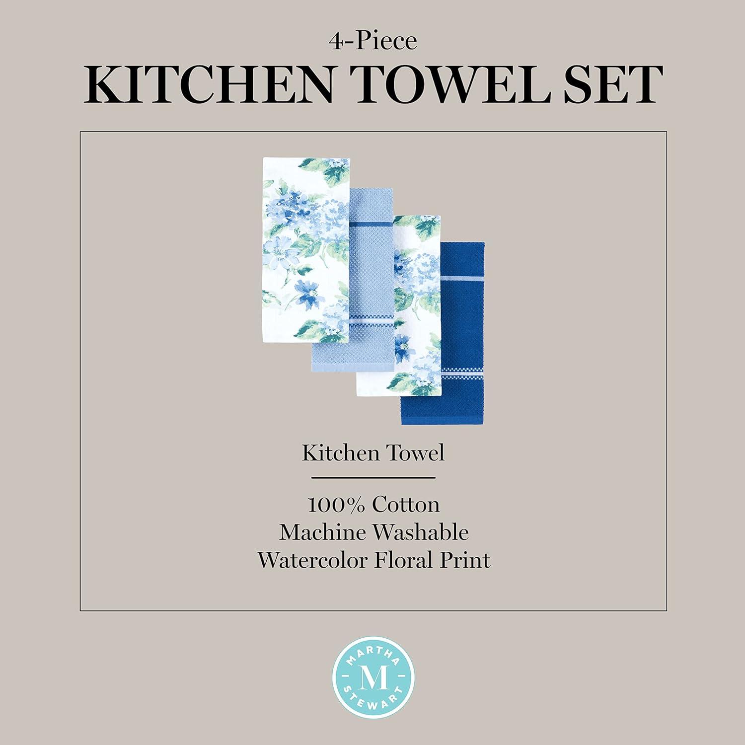 Martha Stewart Martha Stewart Amber Floral Kitchen Towel Set 4-Pack