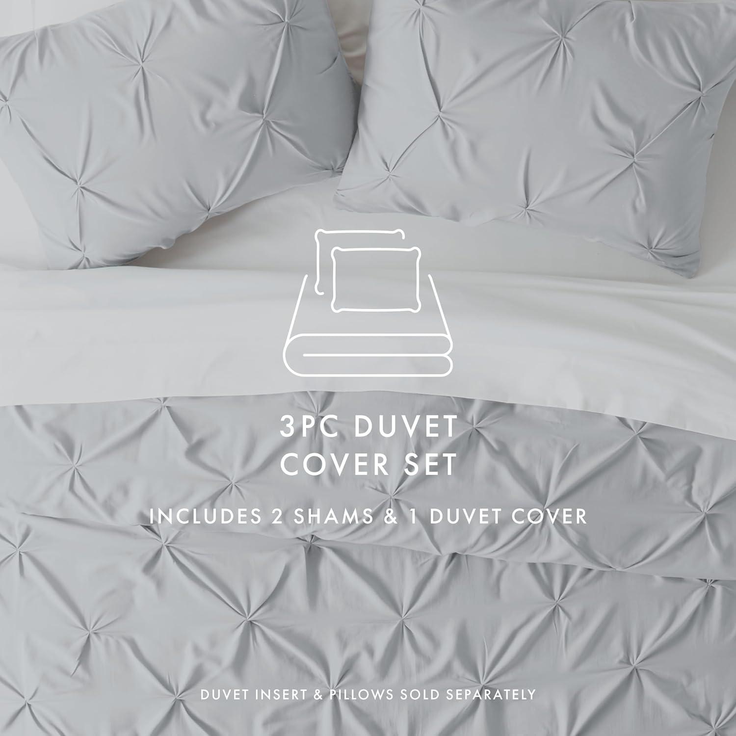 Becky Cameron Pinch Pleat Textured Duvet Cover Set