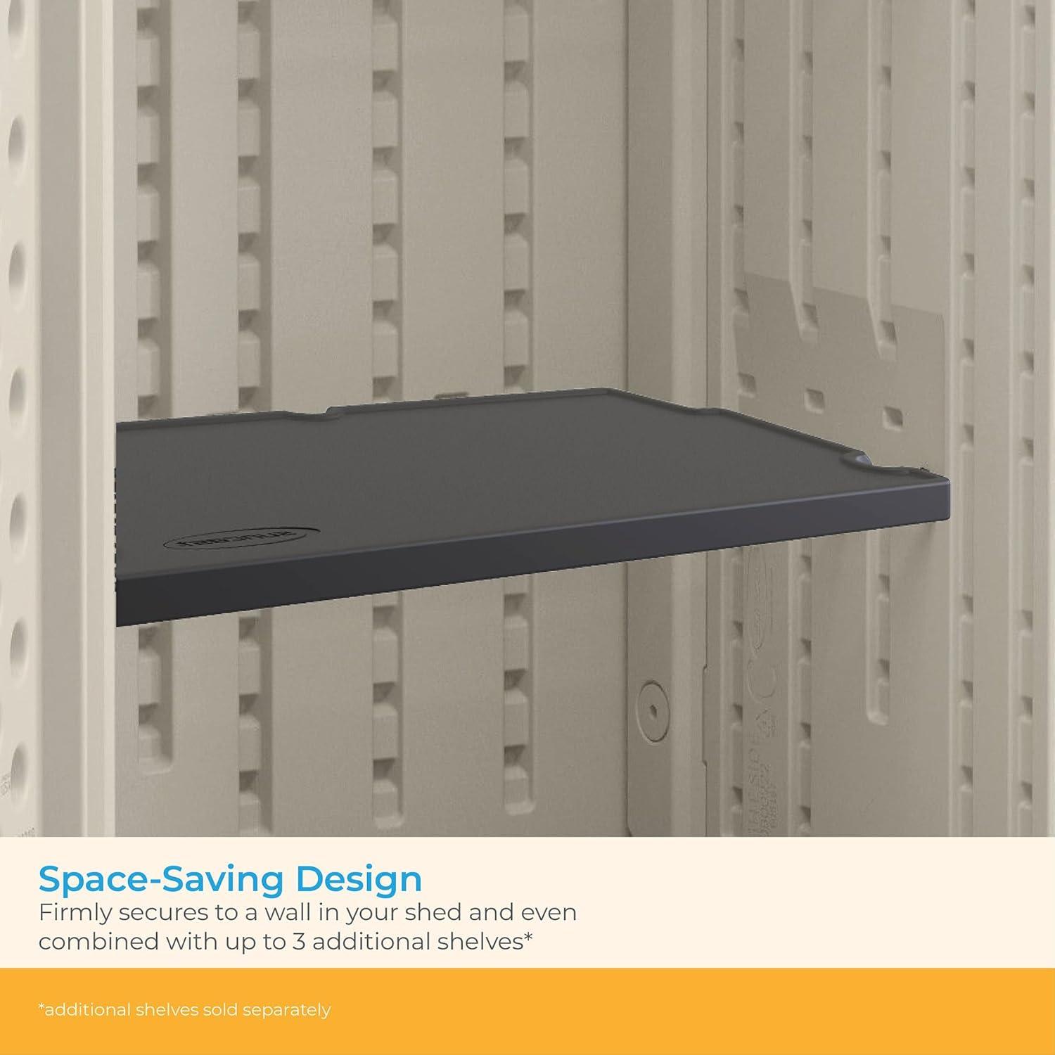 Suncast Suncast Vertical Shed 27.75 in. W x 14.5 in. D Shelf Kit in Black
