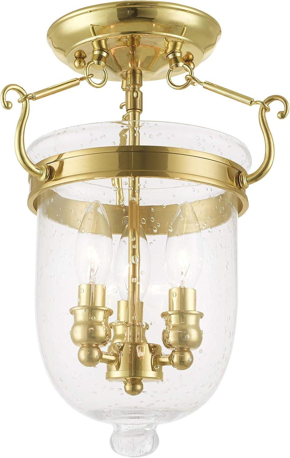 Livex Lighting - Jefferson - 3 Light Flush Mount in Traditional Style - 10