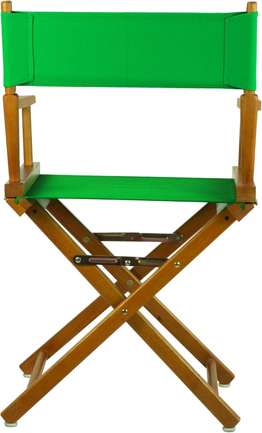 "18" Director's Chair Honey Oak Frame-Green Canvas"