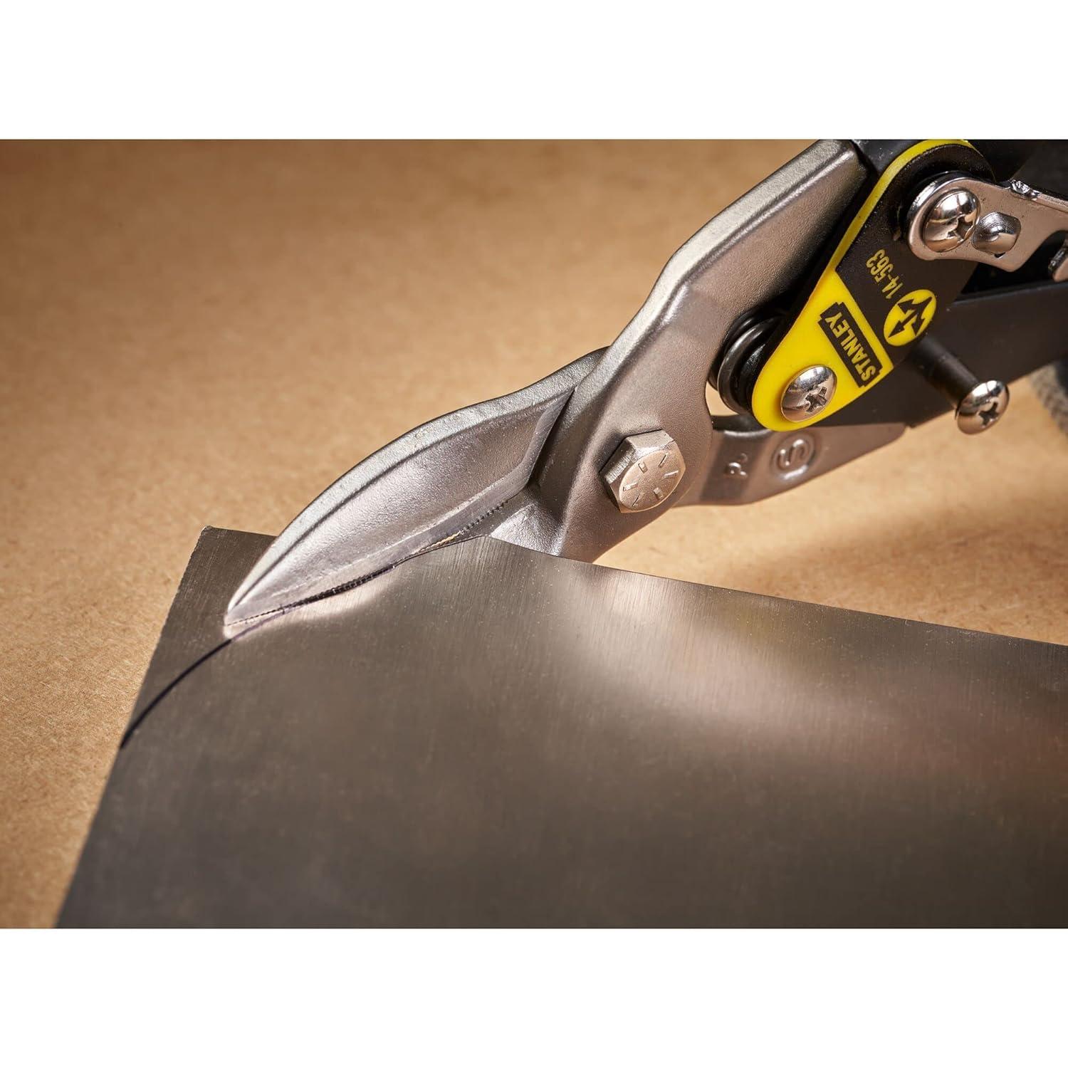 STANLEY - Yellow Aviation Snips Straight Cut 250mm (10in)