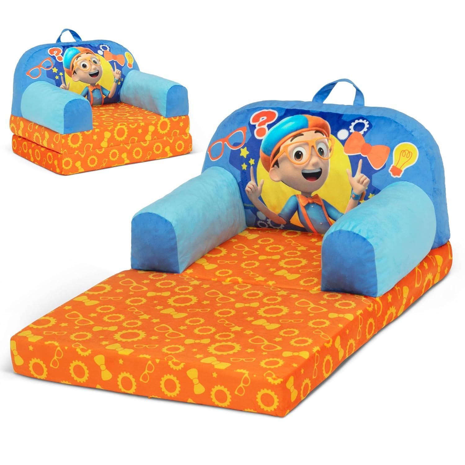 Delta Children Cozee Buddy Flip-Out Chair - Blippi