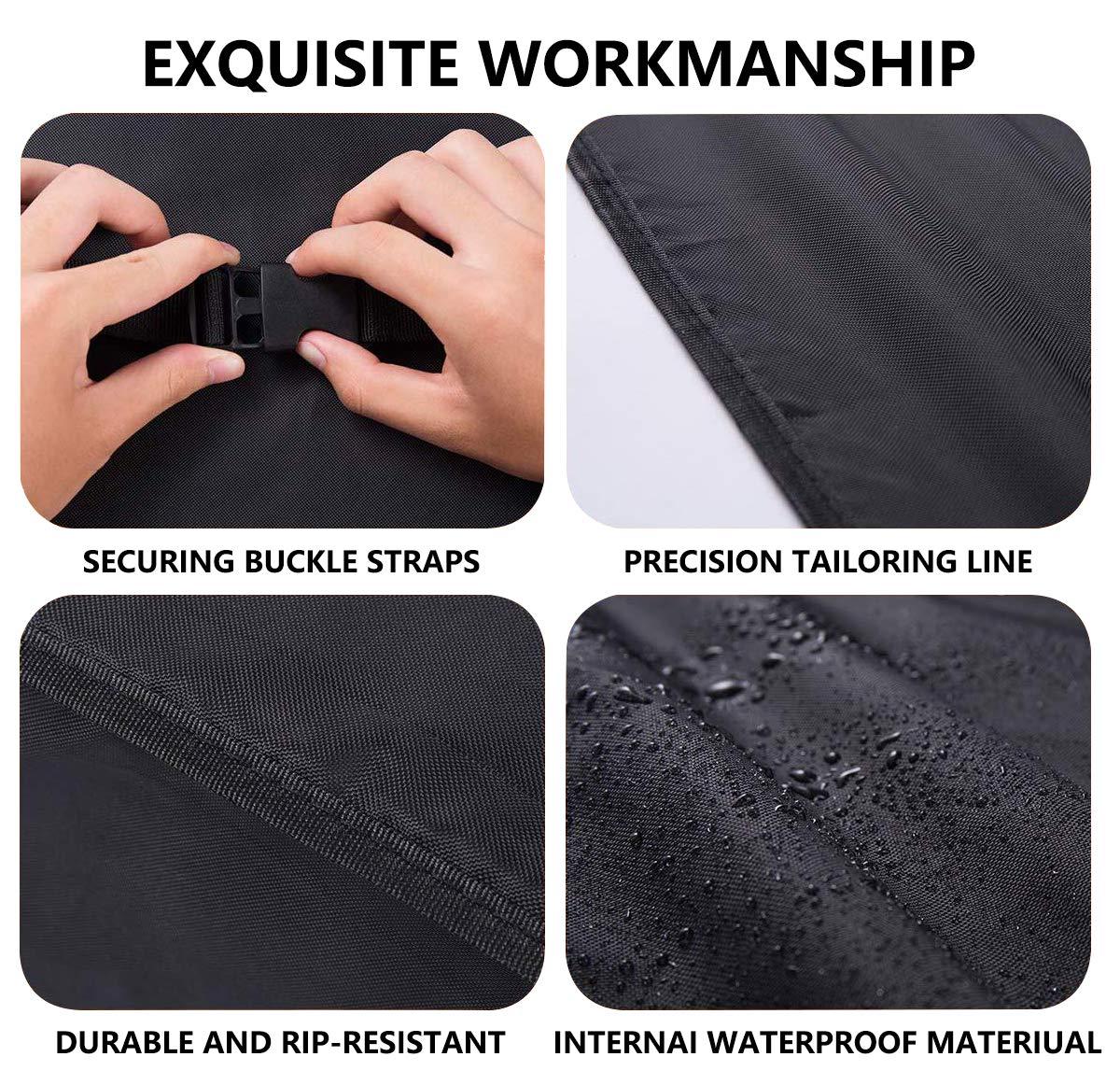 Aozzy Air Conditioner Covers For Window Units Ac Covers For Outside Unit Winter Outdoor Heavy Duty Waterproof Insulation Defender With Adjustable Straps 25.5"W x 17"H x 20.5"D Inches