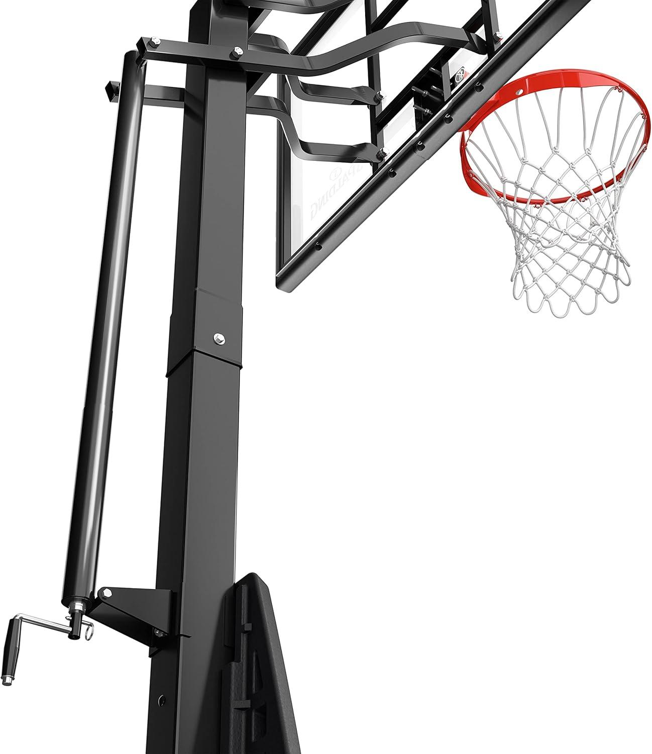 Spalding Ultimate Hybrid® 54 In., Glass Portable Basketball Hoop System