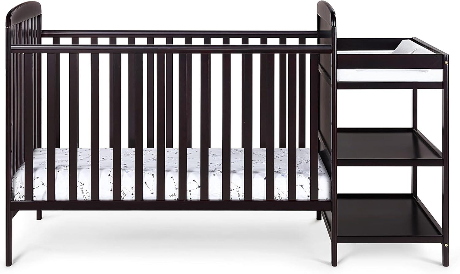 Suite Bebe Ramsey 3-in-1 Convertible Crib and Changer Combo - Espresso