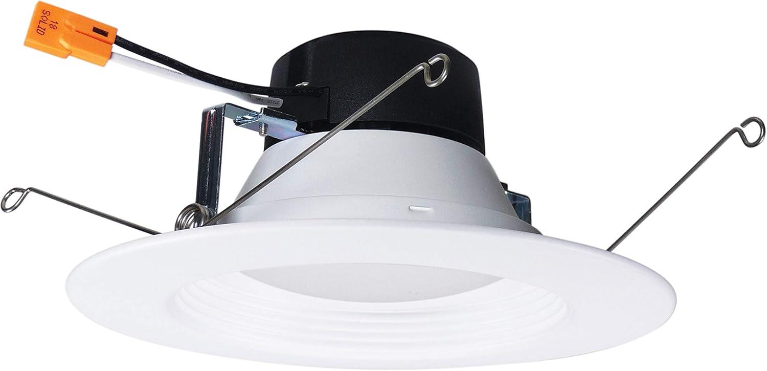 EcoLite 5-6" White Aluminum LED Retrofit Recessed Light Kit