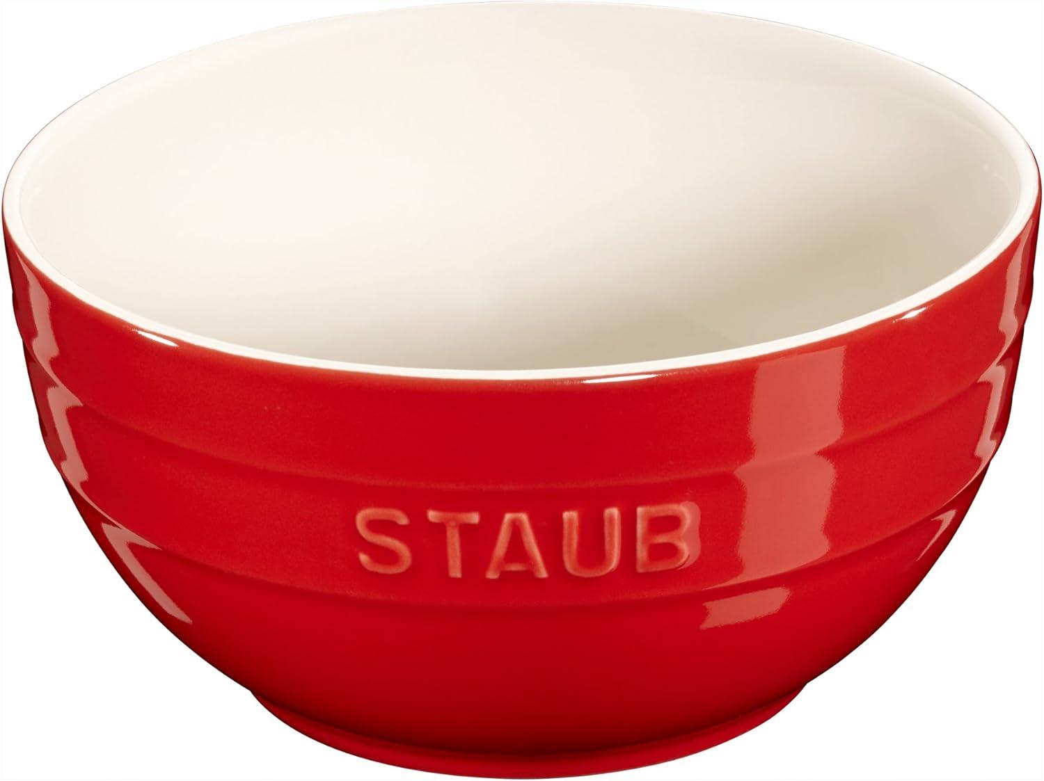 Staub Cherry Red 6.5-inch Ceramic Universal Bowl