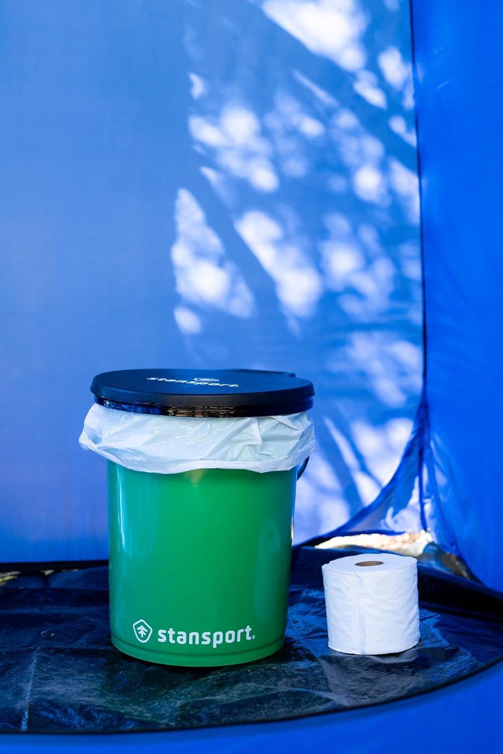 Stansport Bucket Style Portable Toilet With Lid