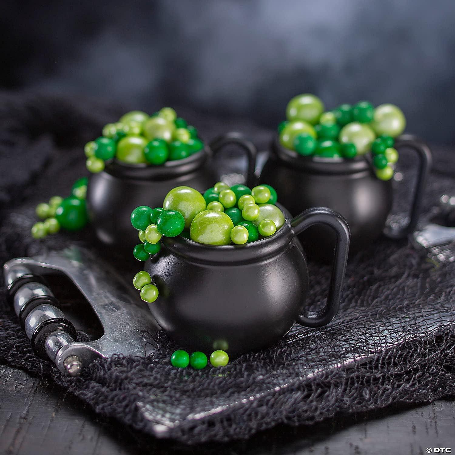 Cauldron Plastic Mugs - 12 Ct., Halloween, Party Supplies, 12 Pieces