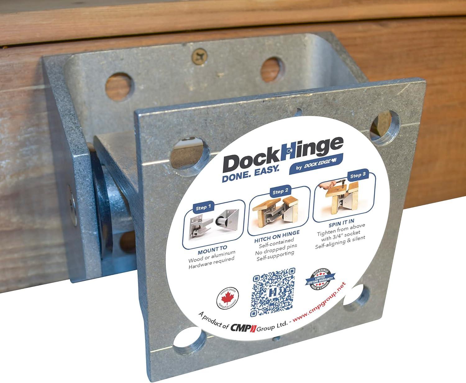 Dock Edge DE85329F Dock Hinge Coupler For 1/2" Carriage Bolts.