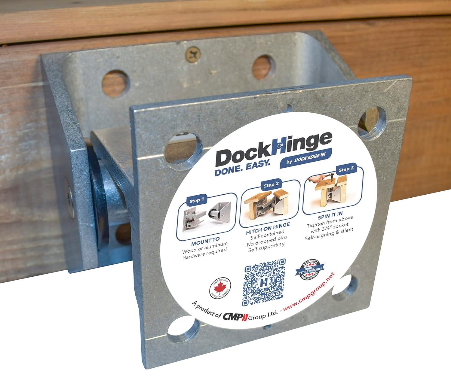 Dock Edge DE85329F Dock Hinge Coupler For 1/2" Carriage Bolts.