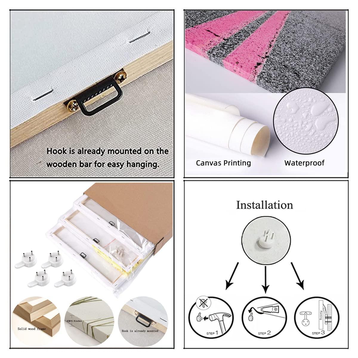 SYDposter Large Gym Men Cave Decor Golf Club Sport Landscape Artwork Canvas Painting for Bedroom Wall Art Augusta National Golf Course Home Decor Poster Print Unframed 24x36in