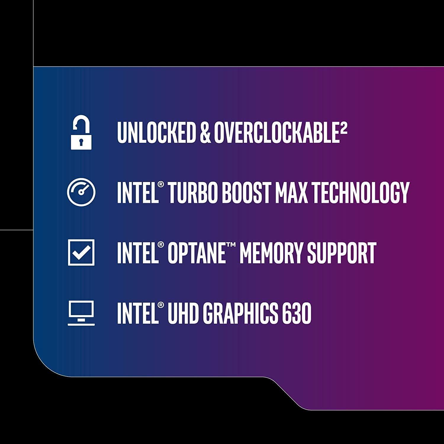 INTEL CORE I9-9900K Coffee Lake 9th Generation Cache 16MB, 3.6GHZ (5.0GHZ MAX Turbo), LGA 1151