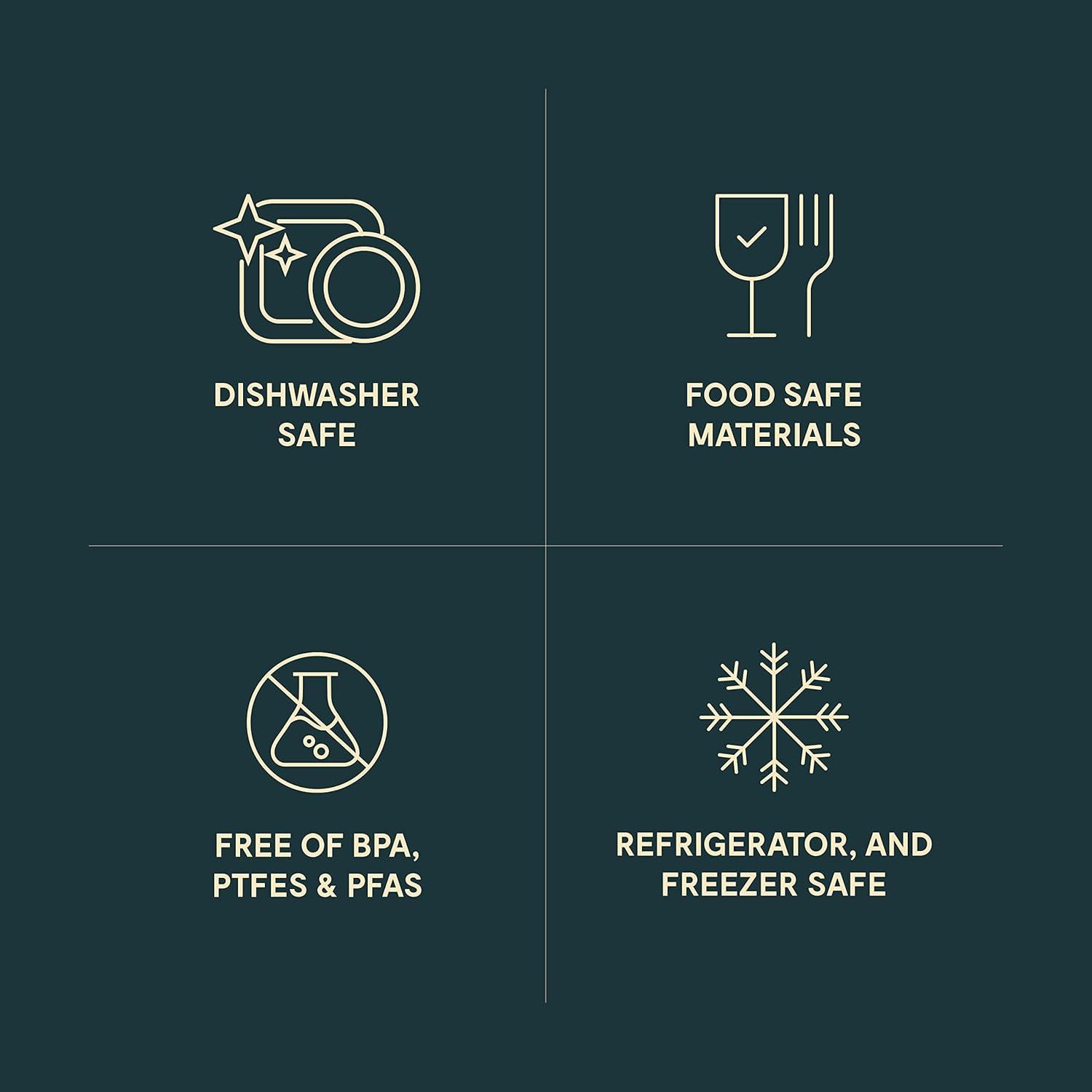 Caraway Home Dot 4-Piece Food Storage Container with Lid