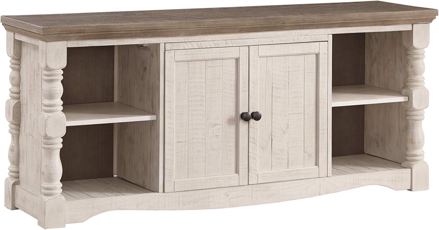 Havalance TV Stand for TVs up to 67" White - Signature Design by Ashley: Modern Farmhouse Media Console with Cable Management