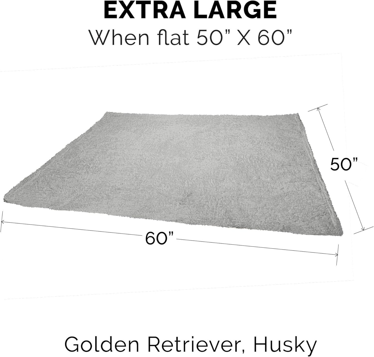 FurHaven Snuggly & Warm Soft-Edge Warming Waterproof Blanket