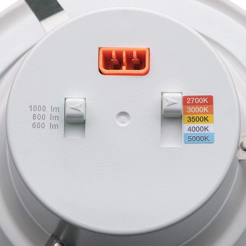 Commercial Electric 4" Lumen/Color Select LED Recessed Downlight Retro Fit Trim