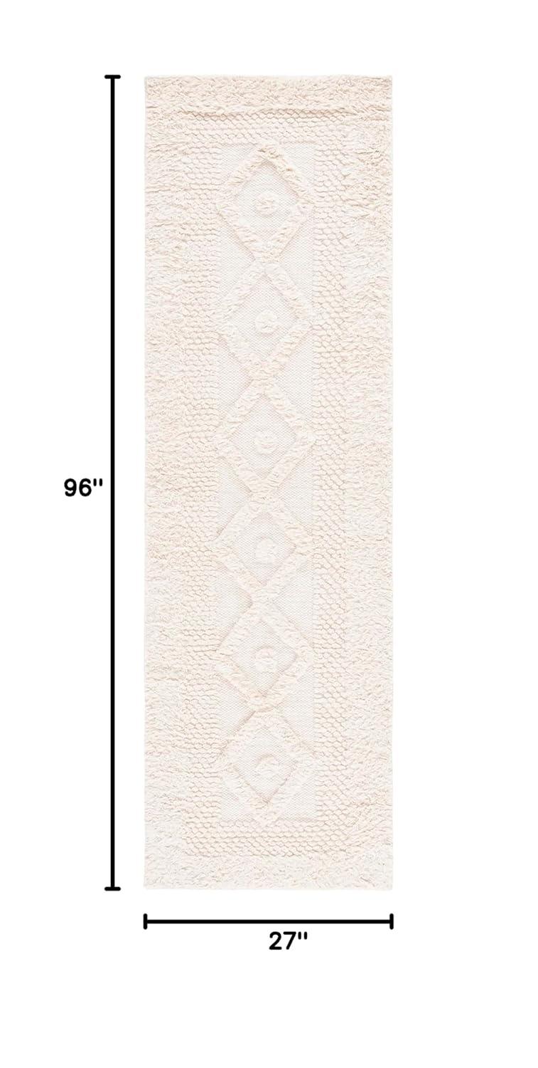 Kenya KNY952 Hand Knotted Runner Rug - Ivory - 2'3"x8' - Safavieh