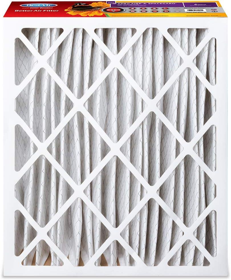 BestAir 2pk 20" x 25" x 6" Aprilaire & Spacegard Box Replacement Air Furnace Filter MERV 11: Space-Gard 2200, EPA Certified