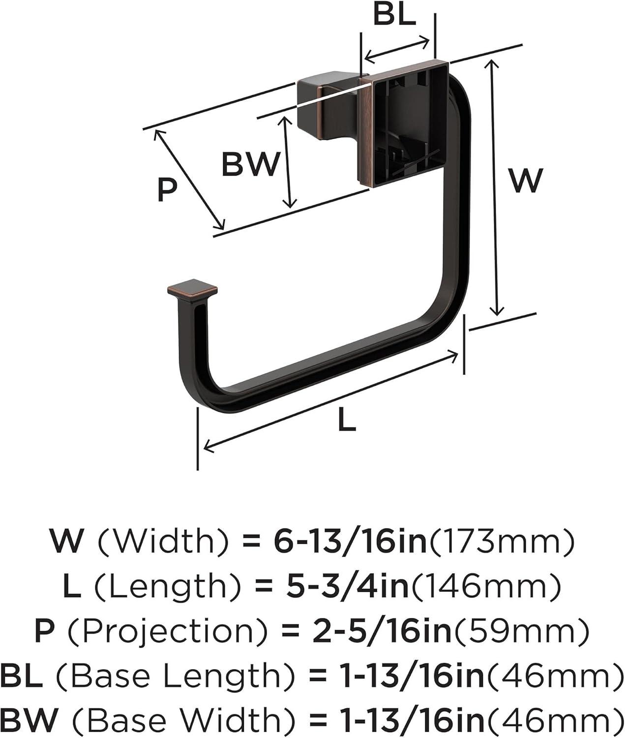 Amerock Mulholland Wall Mounted Towel Ring