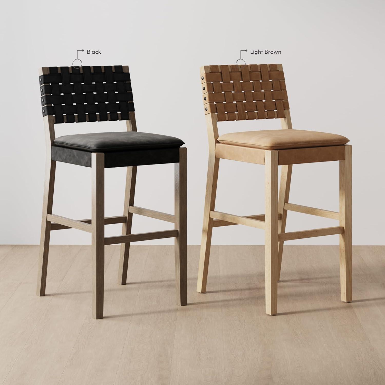 Nathan James Upholstered Stool