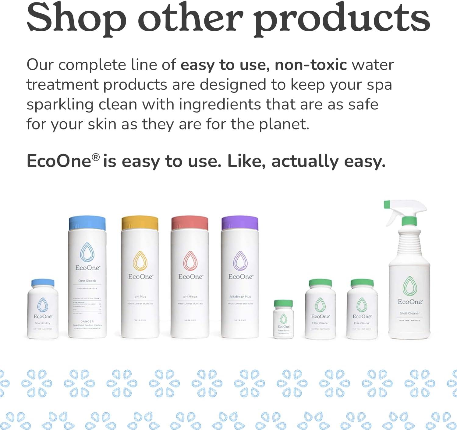 EcoOne Spa Monthly, Spa & Hot Tub Water Conditioner, 8 oz