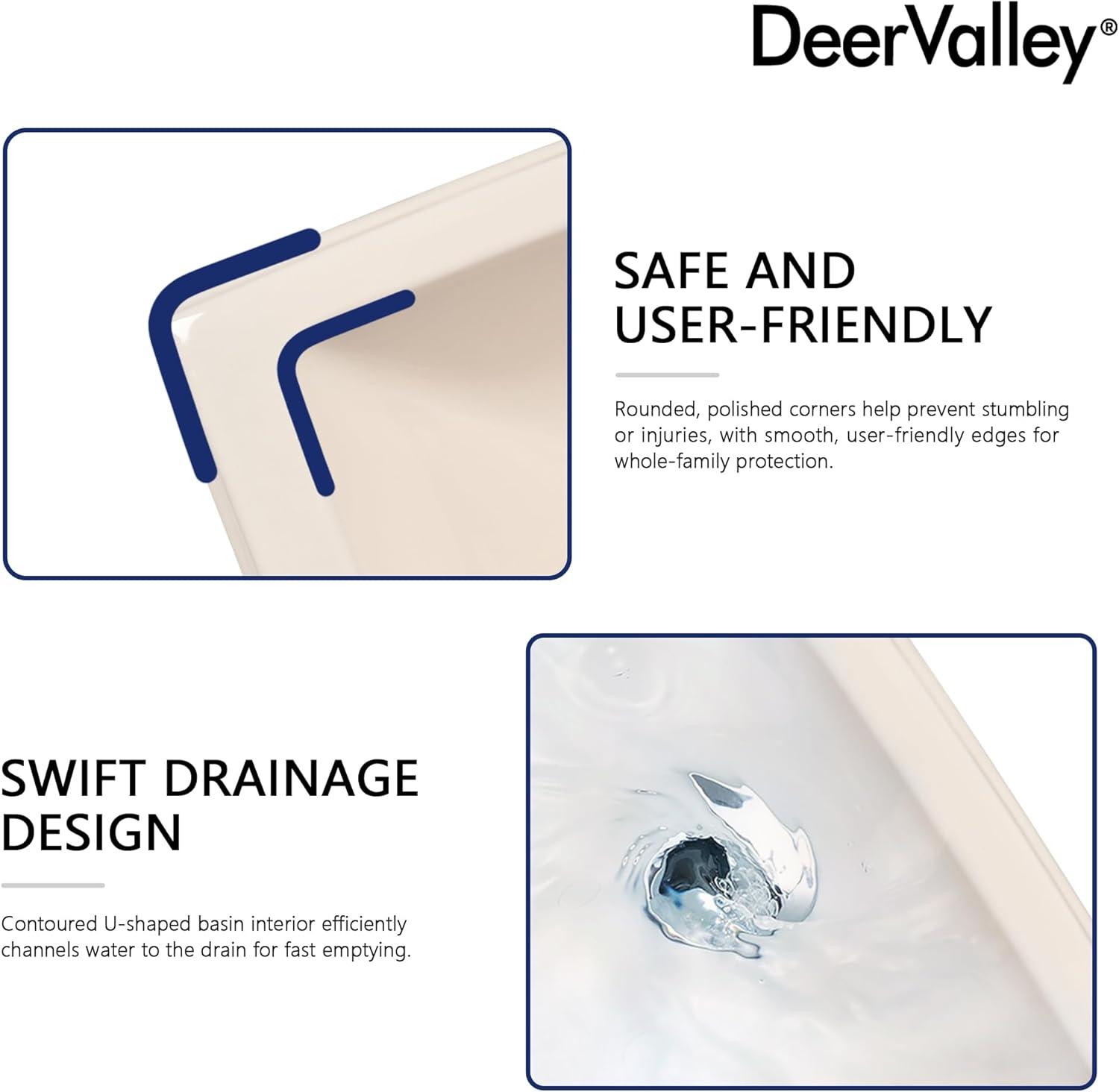 Apex 34" Tall Rectangular Vitreous China Pedestal Bathroom Sink with Overflow