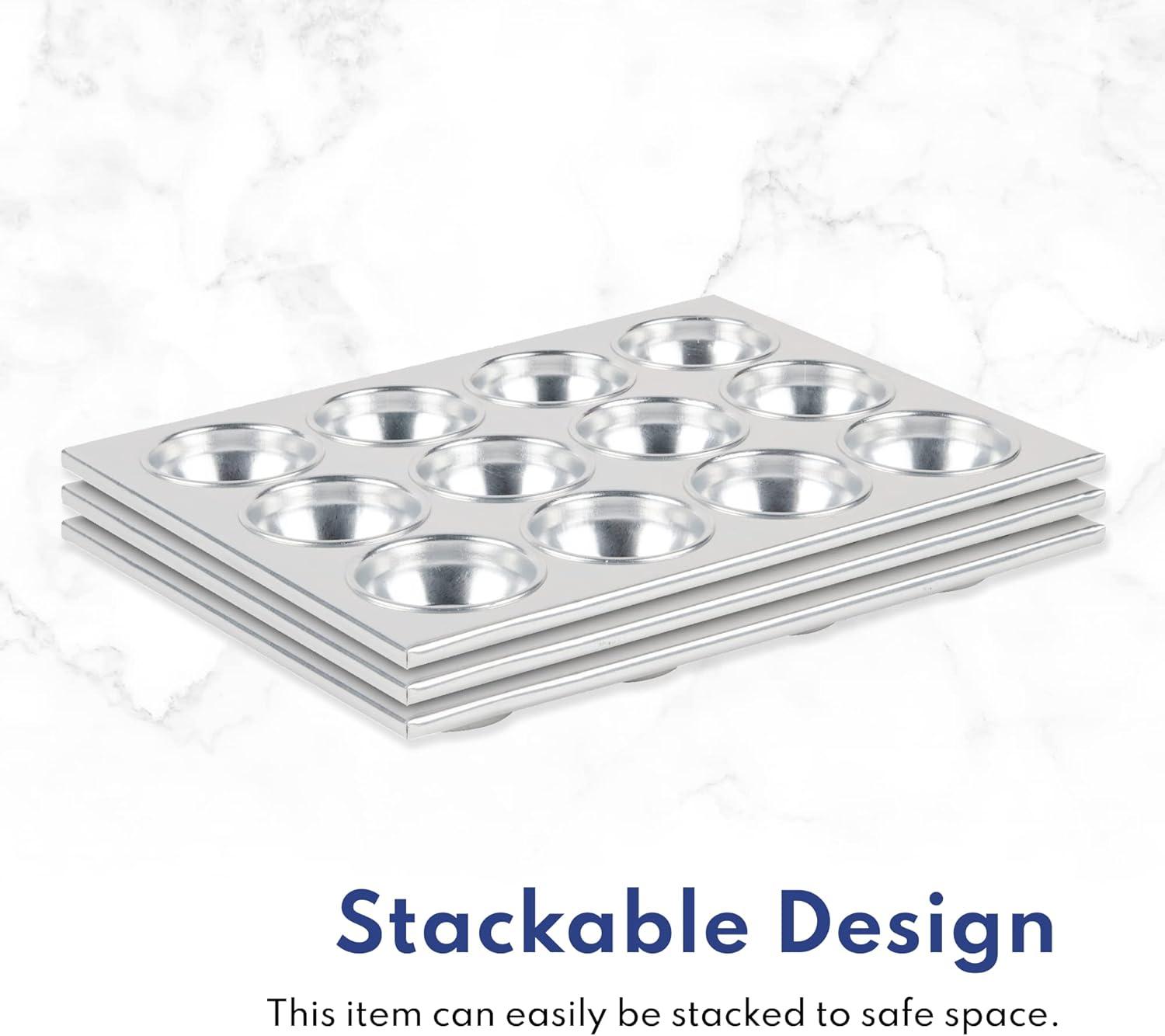 New Star Foodservice 535504 Commercial Grade Aluminum 12-Cup Muffin Pan