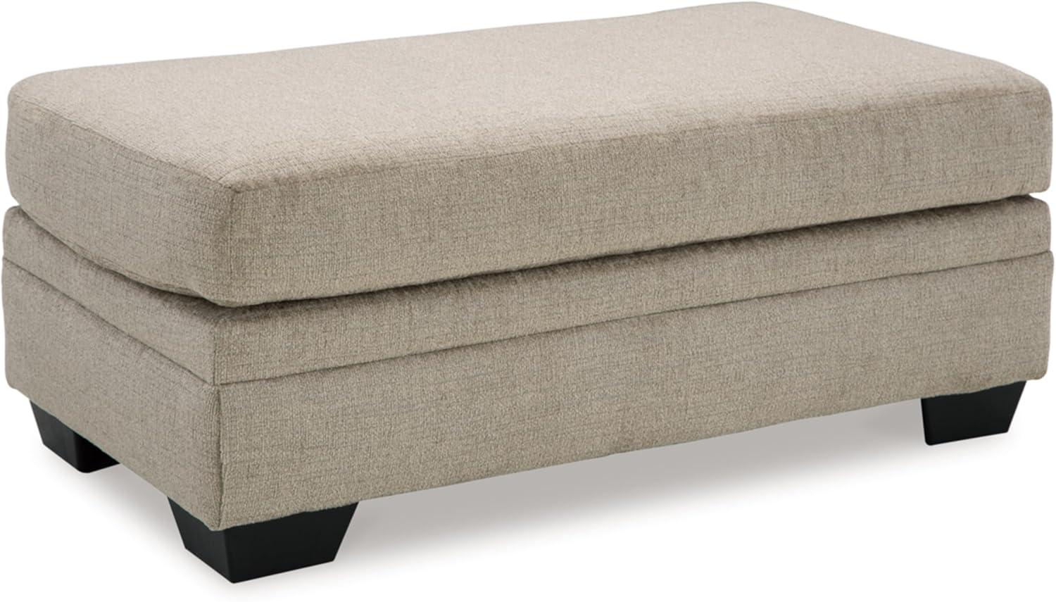 Signature Design by Ashley Stonemeade Upholstered Ottoman, Taupe Brown