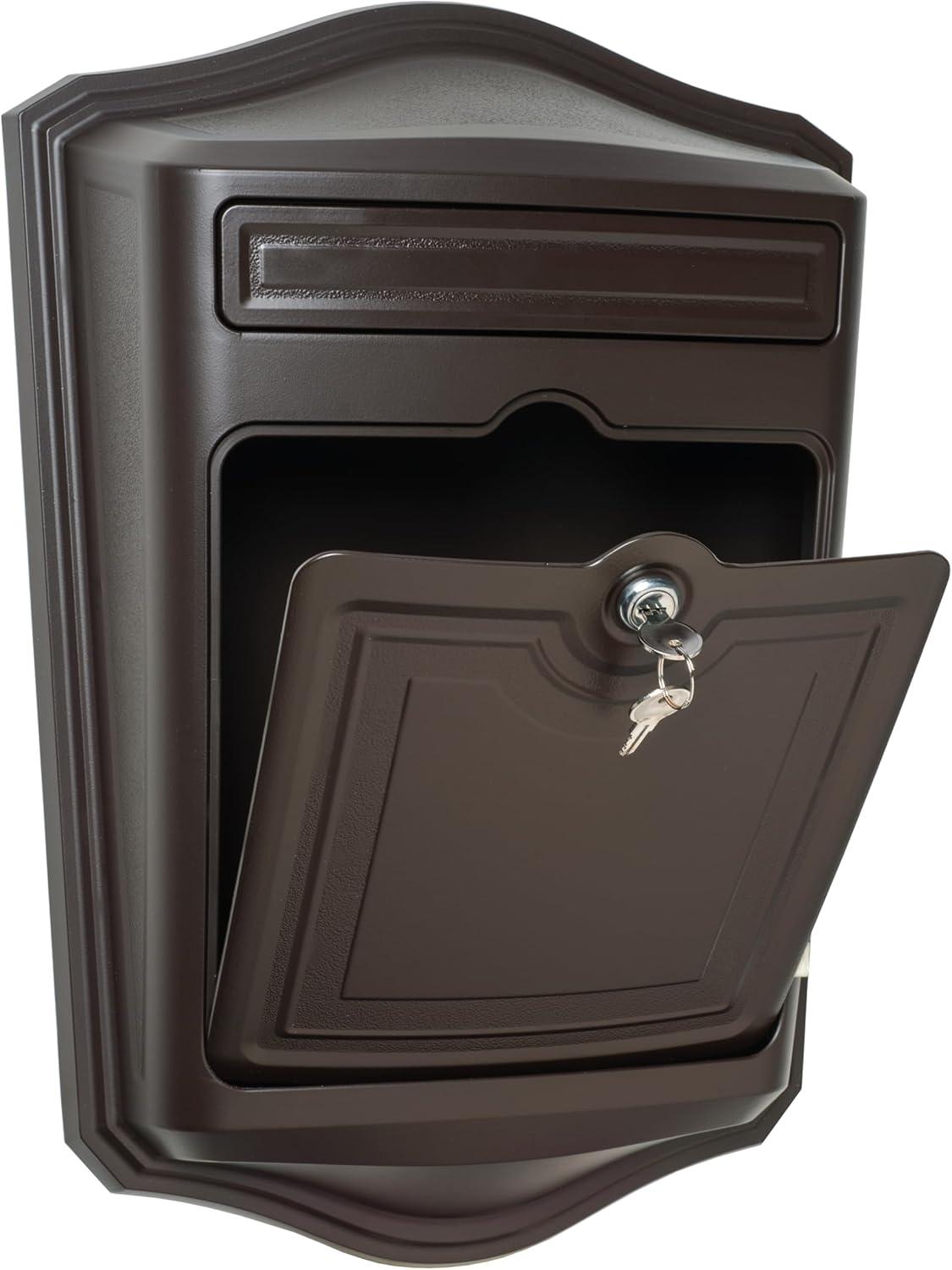 Architectural Mailboxes 2540RZ-10 Mailson Lockable Wall Mount Mailbox, Oil Rubbed Bronze