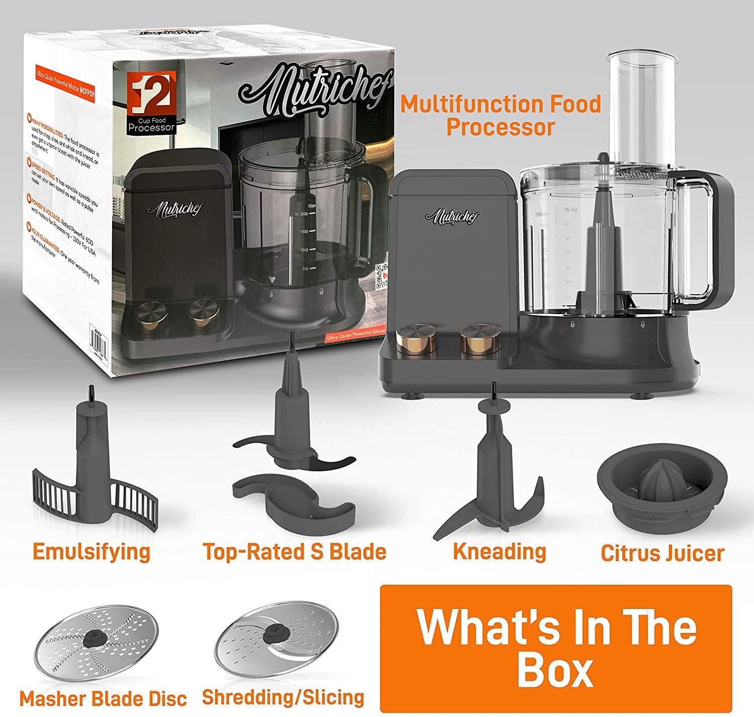 NutriChef NutriChef 12-Cup Multifunction Food Processor