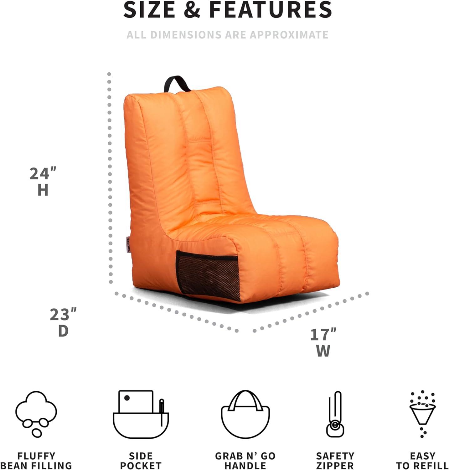 Big Joe Bean Bag Video Lounger, Durable Polyester Nylon Blend, 2 feet