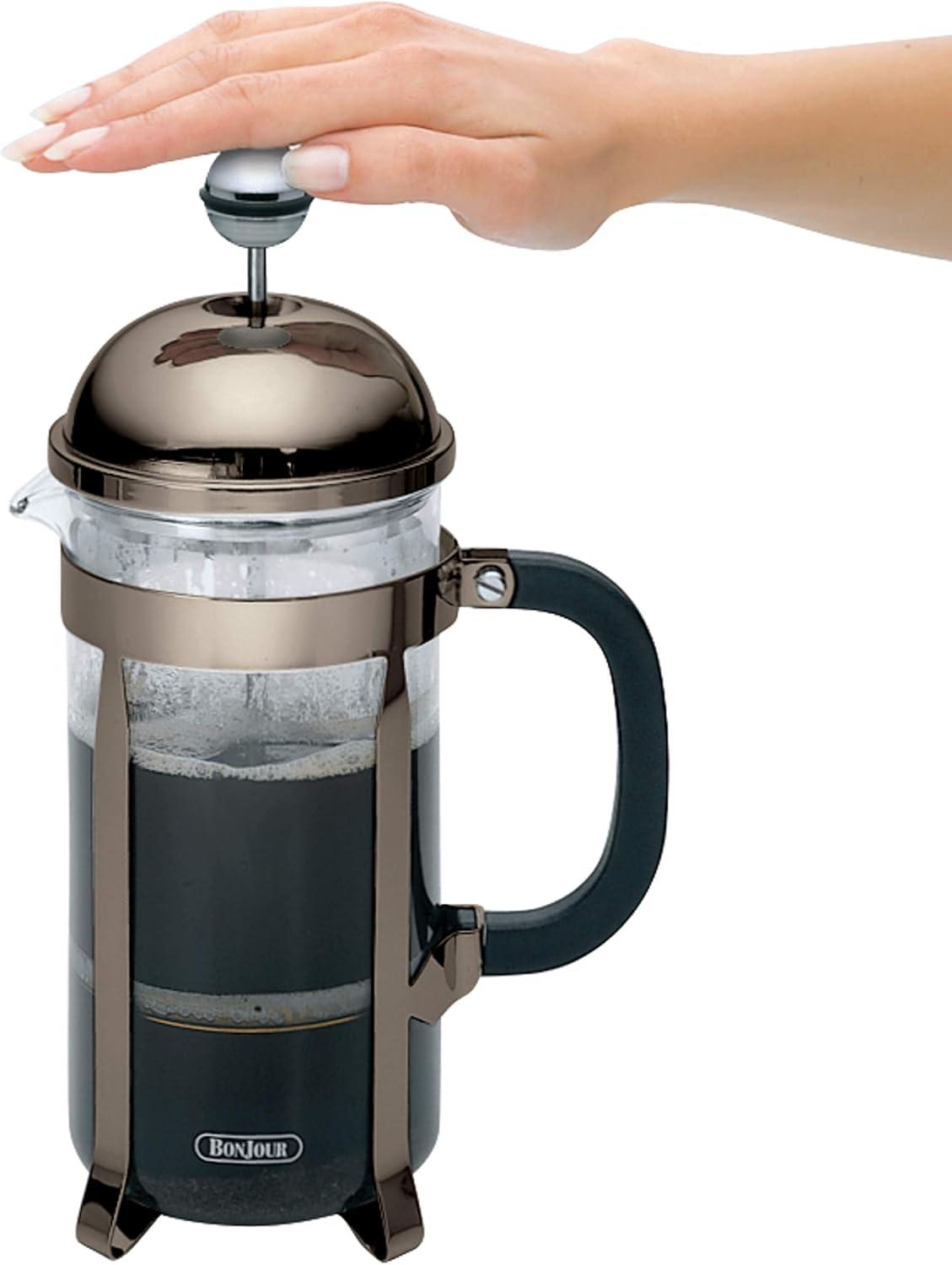 Maximus 33.8-Ounce Silver Stainless Steel French Press