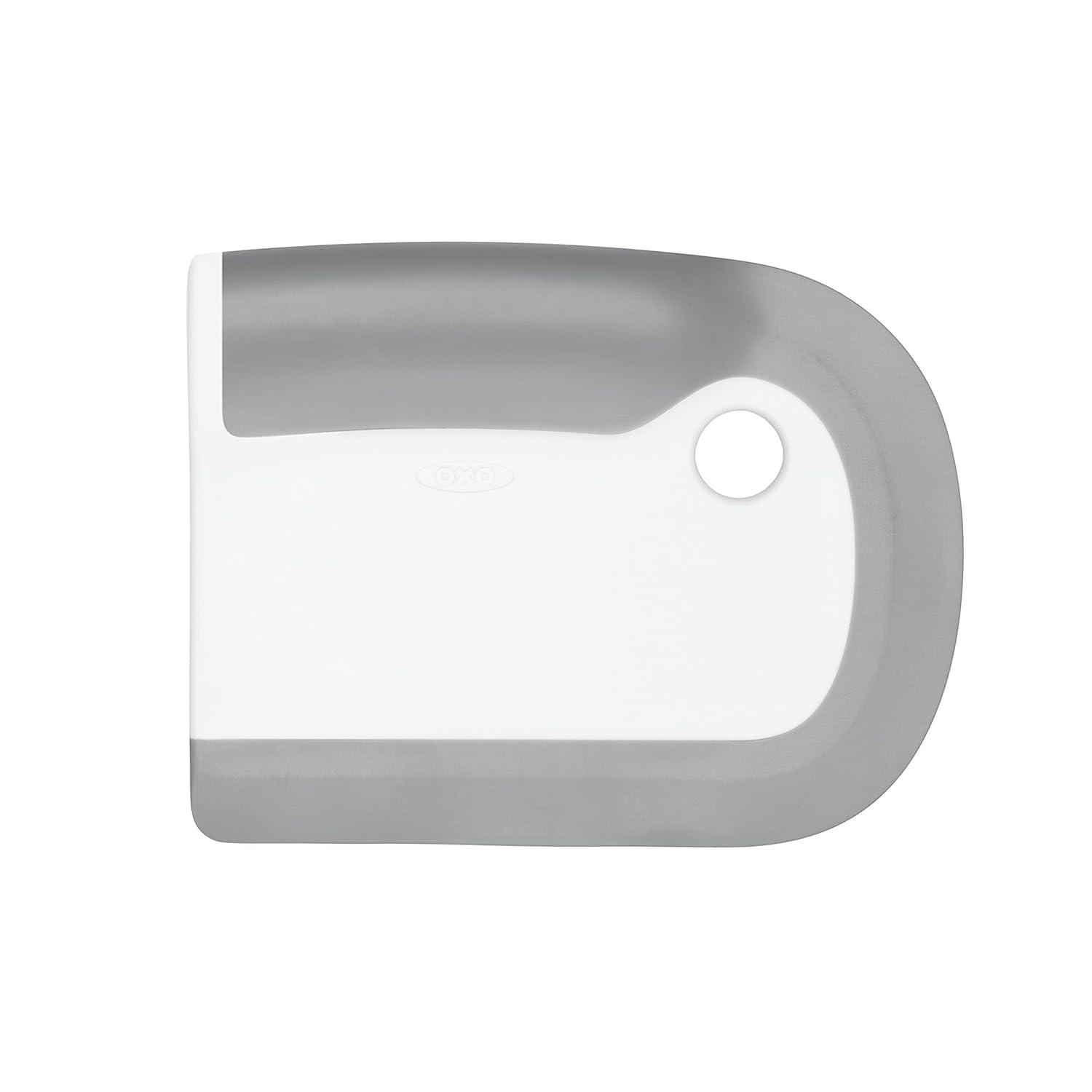 Gray and White Silicone Kitchen Dish Squeegee
