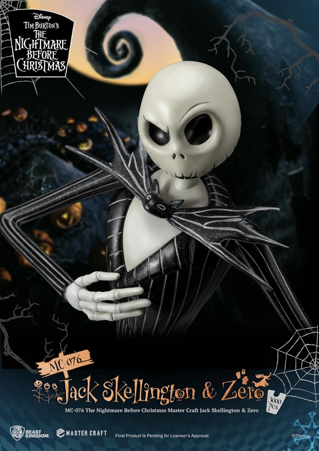The Nightmare Before Christmas Master Craft Jack Skellington & Zero