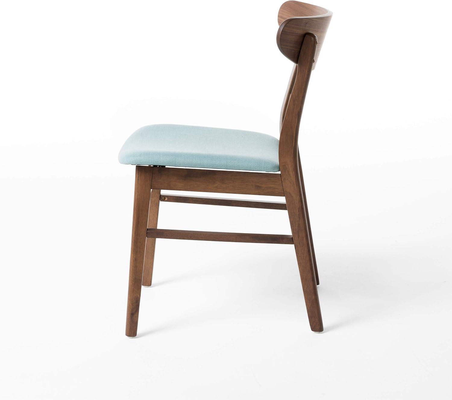 Christopher Knight Home Idalia Mid-century Modern Dining Chairs (Set of 4) by  Dark Gray + Walnut Walnut Finish