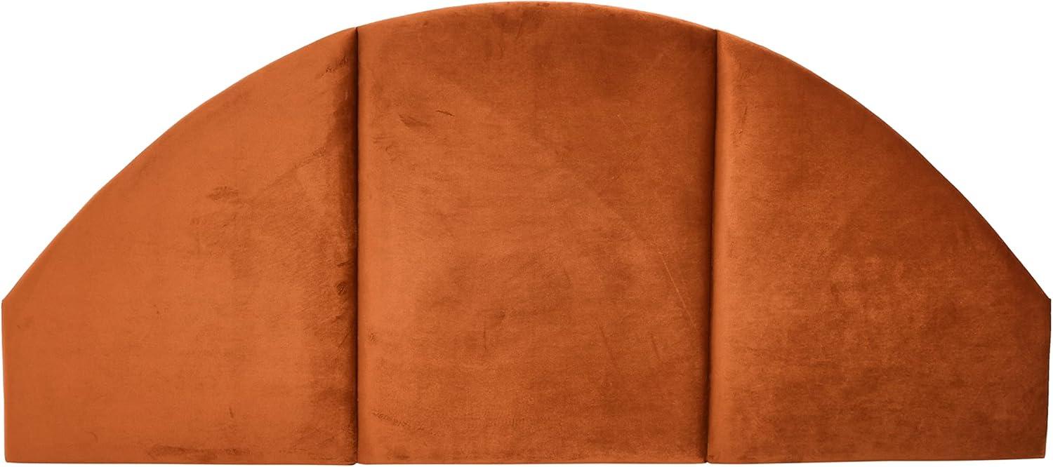 Storied Home NoSom Upholstered Velvet Sound Reducing Panel Arched Headboard