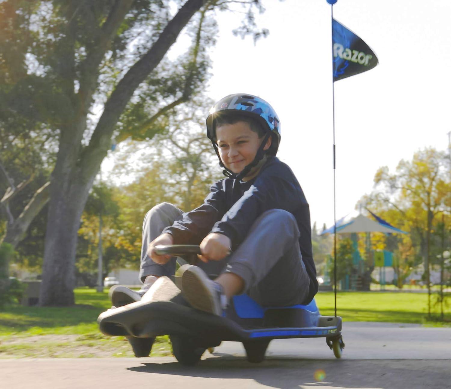 Crazy Cart Shift by Razor, Electric Drifting Go Kart for Child Ages 6+, 12V Powered Ride-on, Unisex