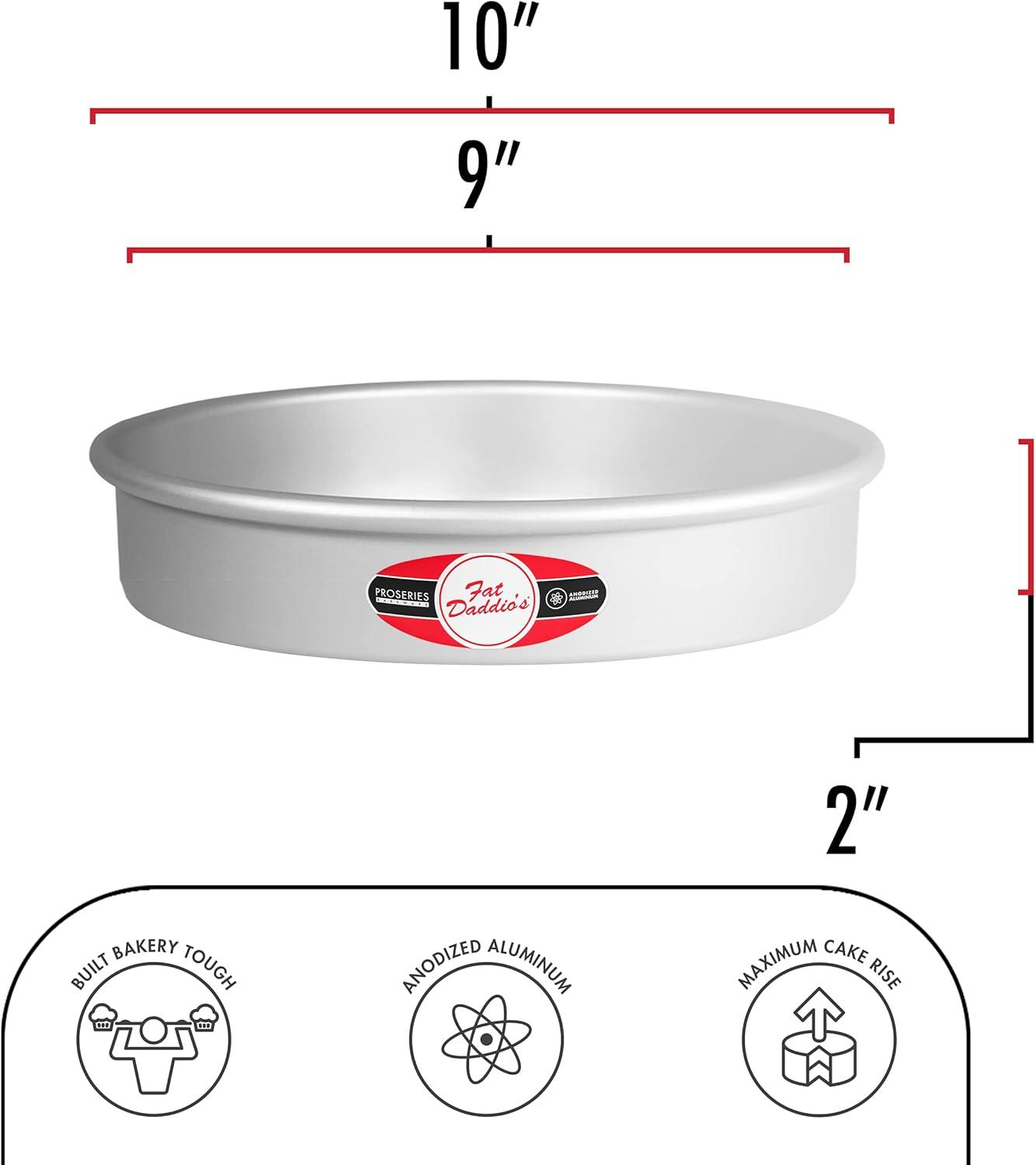 9-Inch Round Anodized Aluminum Cake Pans Set