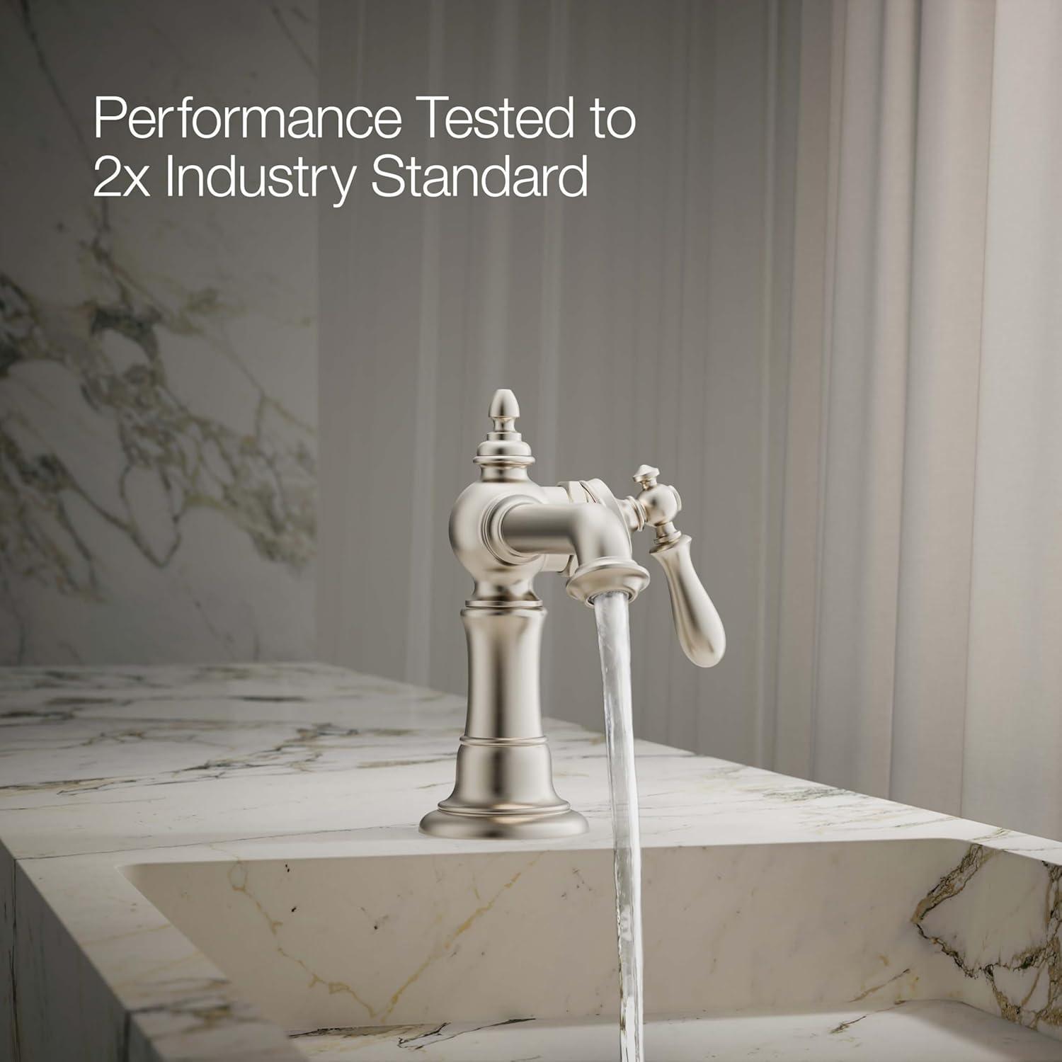 Artifacts® Single Hole Bathroom Faucet with Drain Assembly