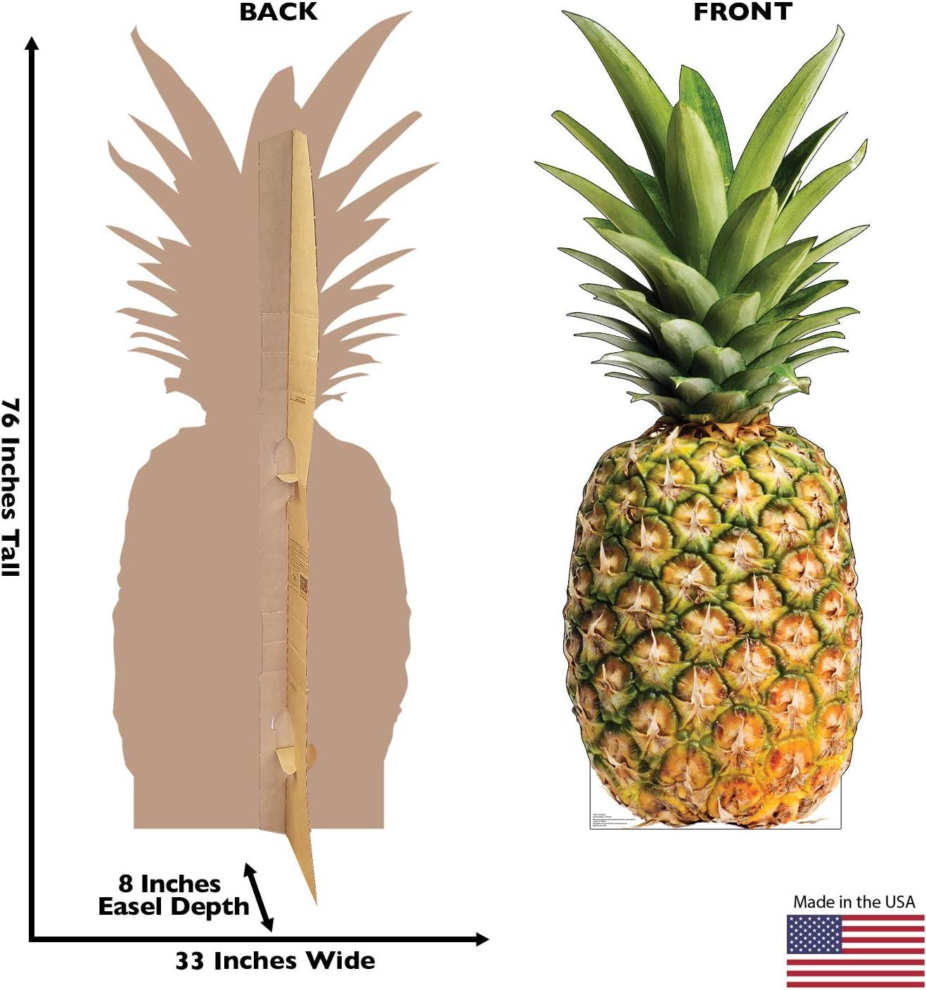 76'' Life-Size Pineapple Cardboard Standup Decor