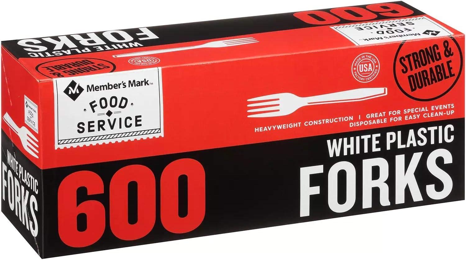 DAILY CHEF Bakers & Chef's Plastic Forks, 600 Ct