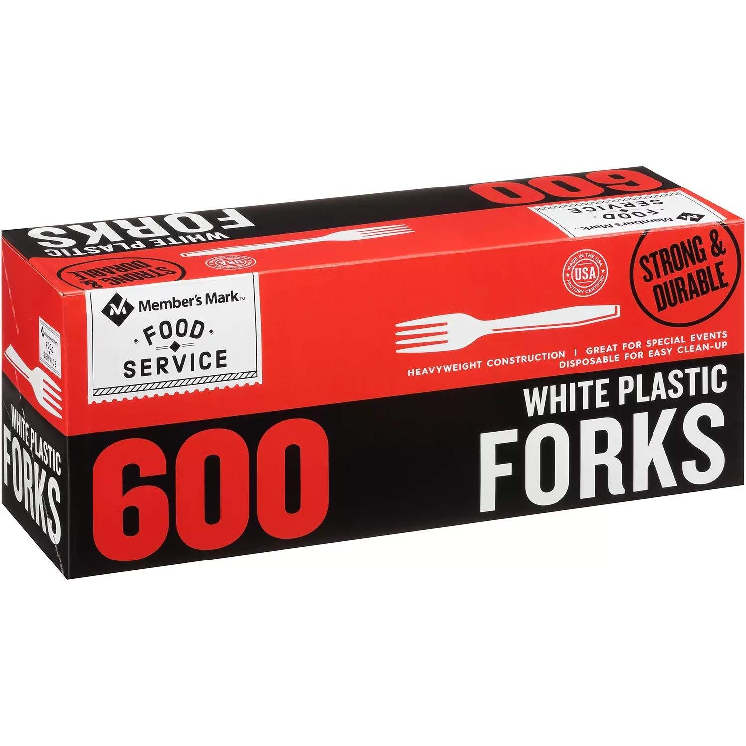 DAILY CHEF Bakers & Chef's Plastic Forks, 600 Ct